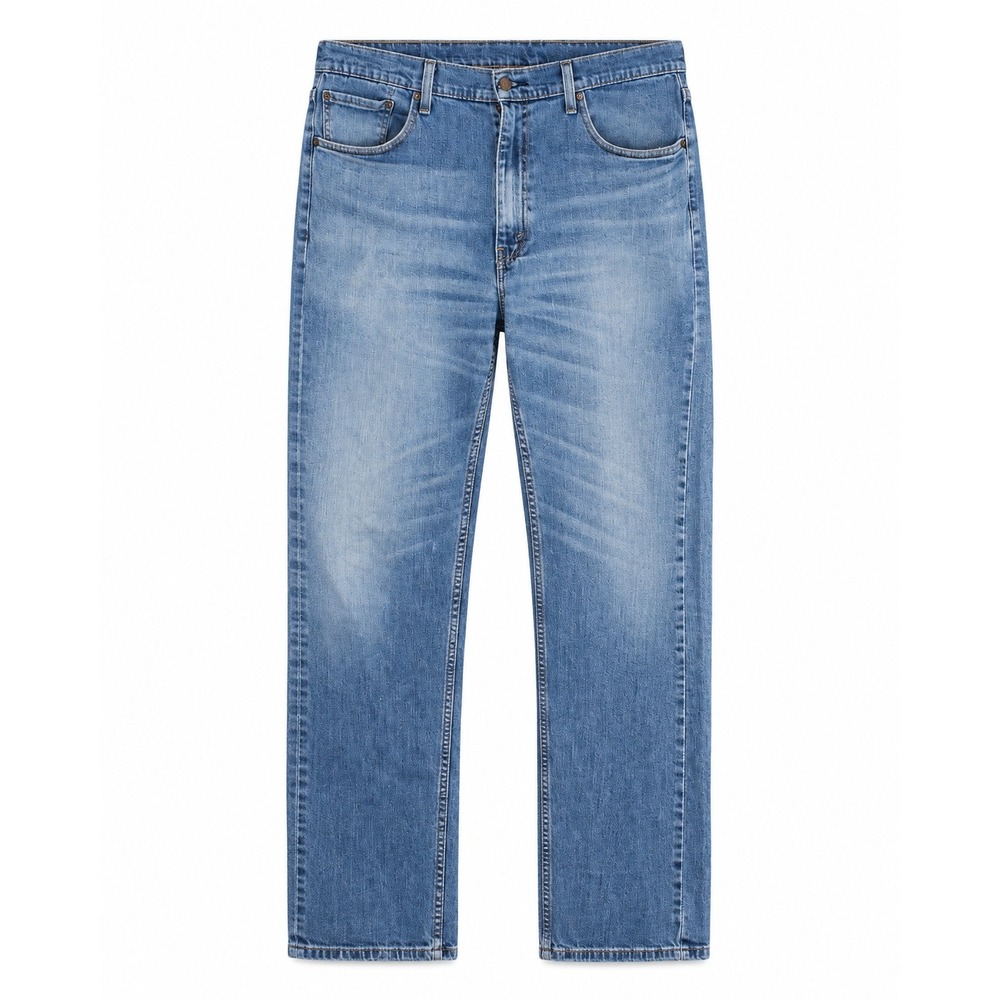 Levis 505 Regular Fit Jeans Mens 38x34 Medium Wash Blue Straight Leg Denim